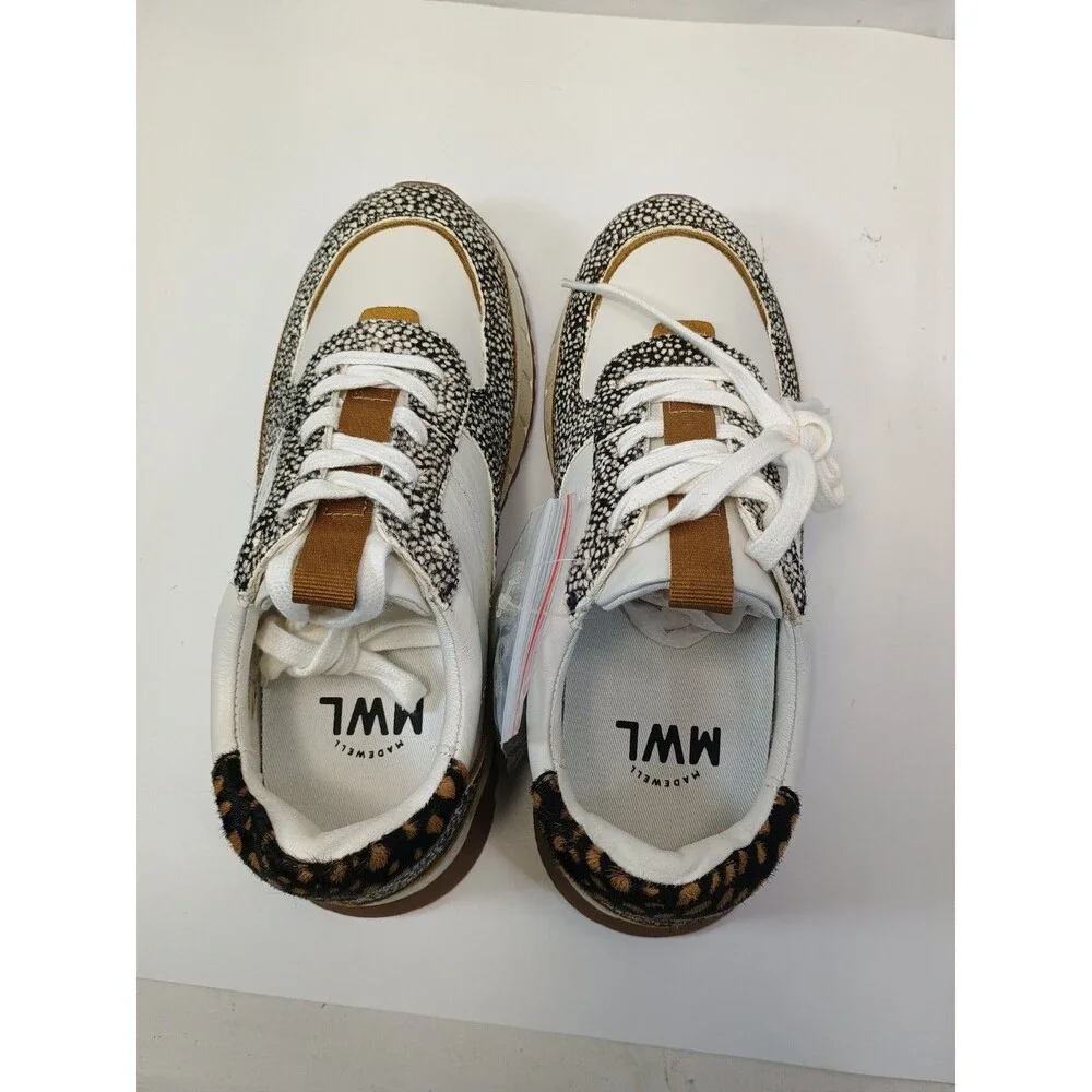 Madewell Kickoff Trainer sneakers Calf Hair Size 6 M Women